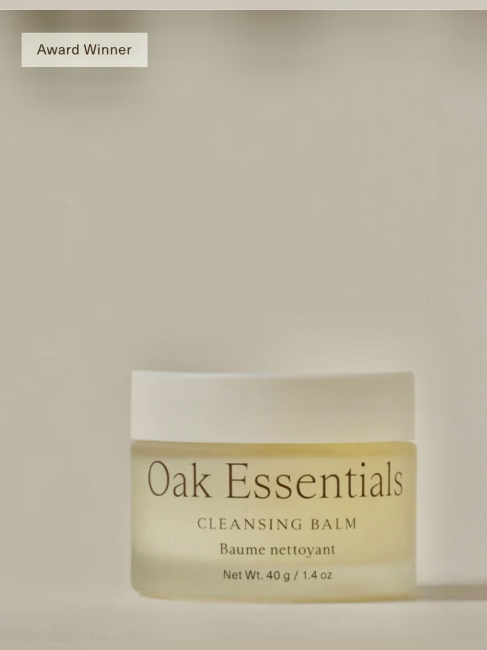 Oak Essentials Cleansing Balm/NEW! NIB! SEALED!